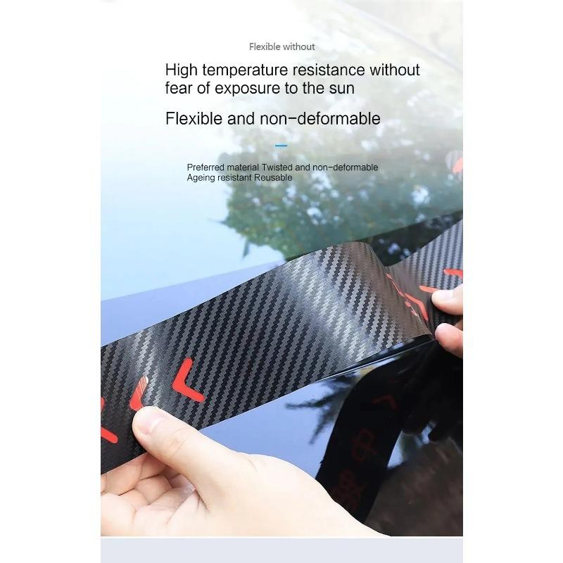 1PC Car Stickers Top Tail Light Emblem For Tesla Y Stickers Auto Mounted Brake Light Projection Board Decal for Tesla Model 3