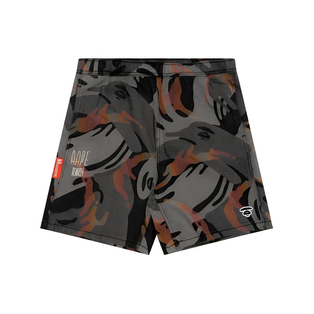 Aape By *A Bathing APE® Moonface Camo Jacquard Shorts AAPSPMA690XXM