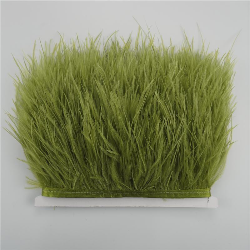 Перо 8-10 см Отделка страусиными перьями для шитья и рукоделия Черная перьевая бахрома для украшения юбки Натуральные перья Ленточная бахрома