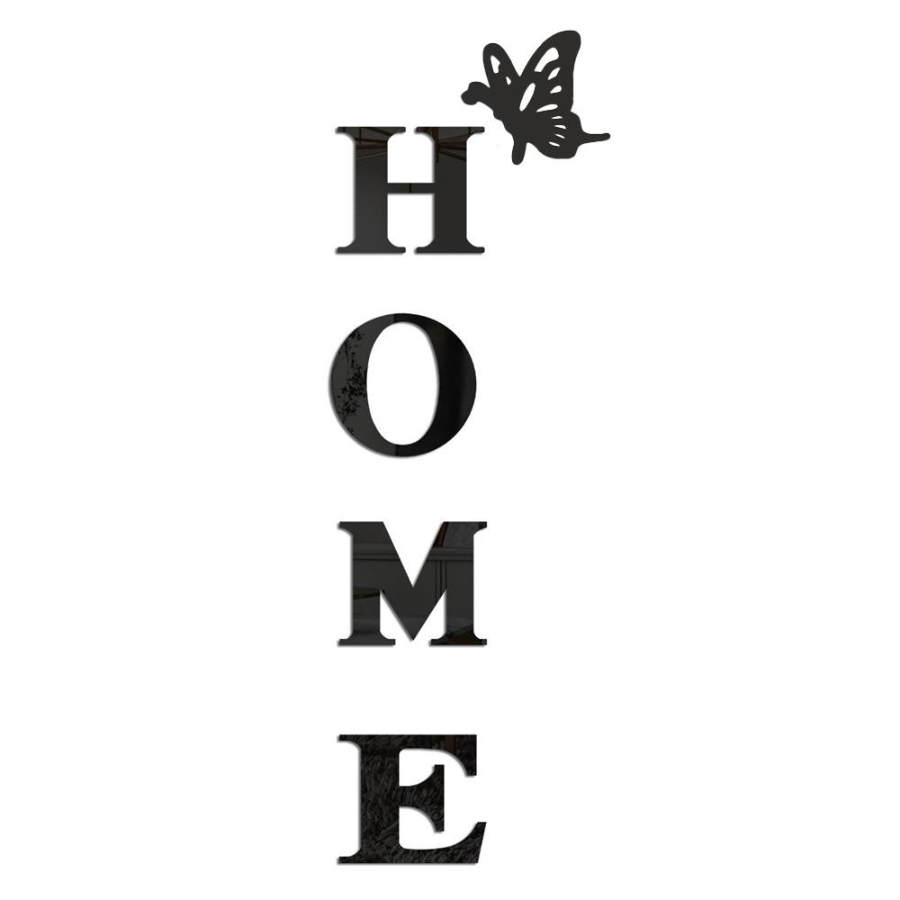 5pcs Butterfly Mirror Wall Sticker HOME Acrylic Decal Home Decor DIY Self-adhesive Mirror Decor Stickers Art Wall Decor