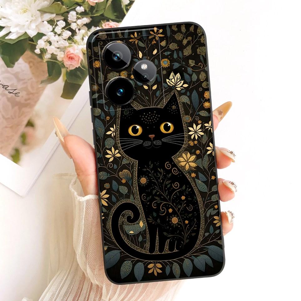 Чехол-картина с мультяшным китайским драконом для Realme GT 7 7T RMX5061 Мягкий матовый силиконовый чехол для телефона на Realme GT 7 Pro