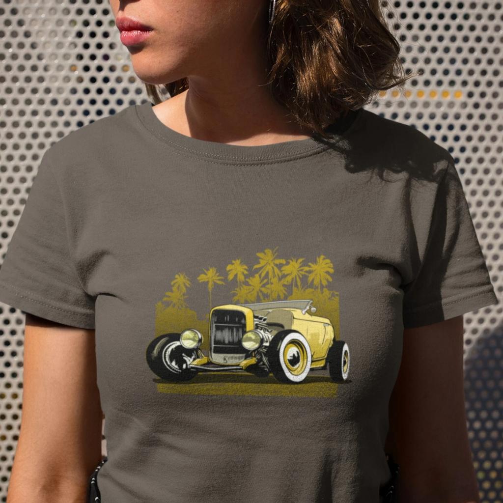Classic 30's Hot Rod UUnisex t-shirt Yellow version