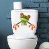 Frog Bathroom Toilet Sticker Waterproof Frosted PVC Material Frog Long-lasting Toilet Decorations Decals