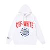 1220 Off-White 2026 Autumn and Winter New OW Angel Letter Pattern Pullover Print Men's and Women's Hooded Sweatshirt