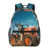 Рюкзак с логотипом компании Kubota Tractor Школьный рюкзак для мальчиков и девочек Детская школьная сумка Наплечные сумки для ноутбука для мужчин и женщин