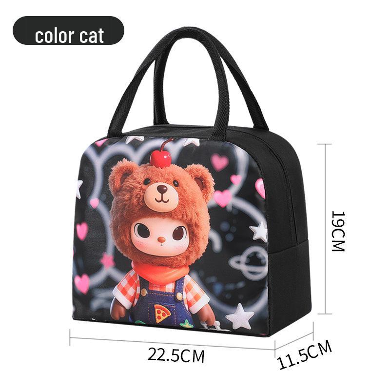 Large Capacity Insulated Lunch Tote - Durable Aluminum Foil Bento Bag for Office Workers