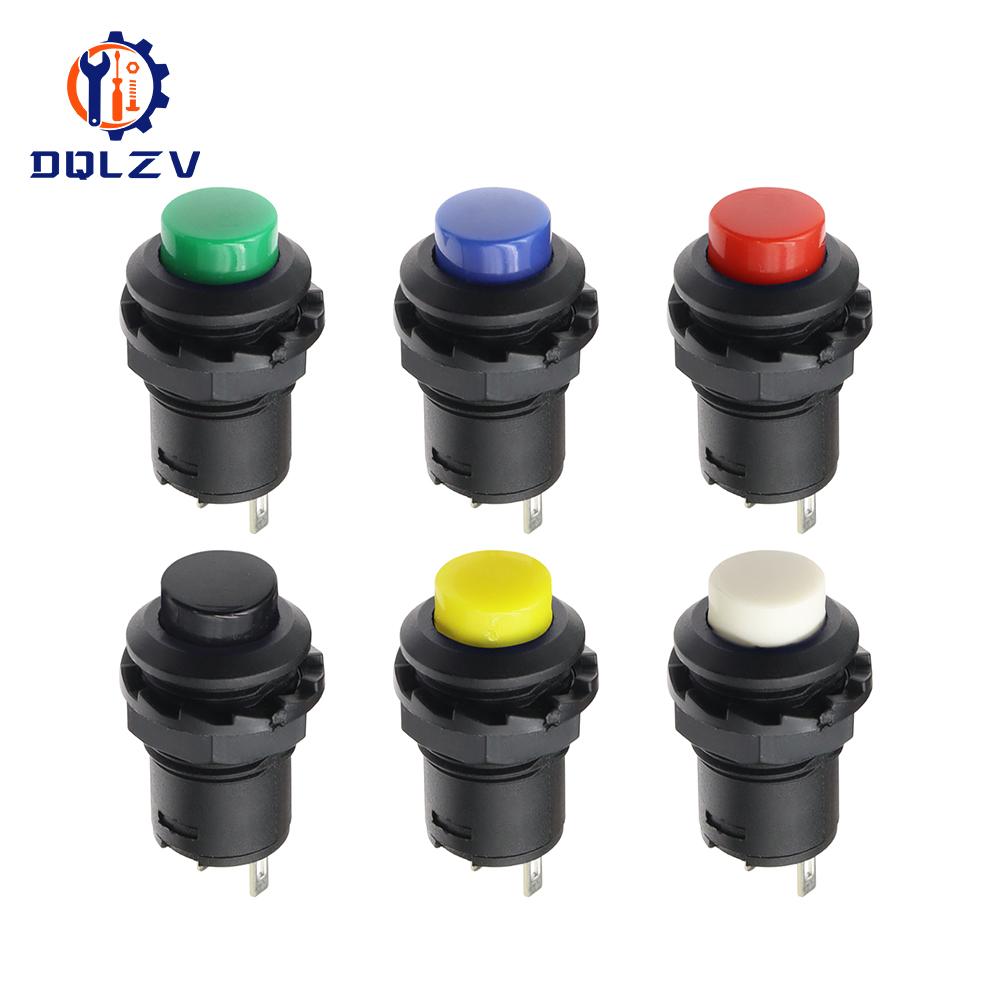 Self-Lock /Momentary Pushbutton Switches DS228 DS428 12mm OFF- ON Push Button Switch 3A /125VAC 1.5A/250VAC DS-228 DS-428
