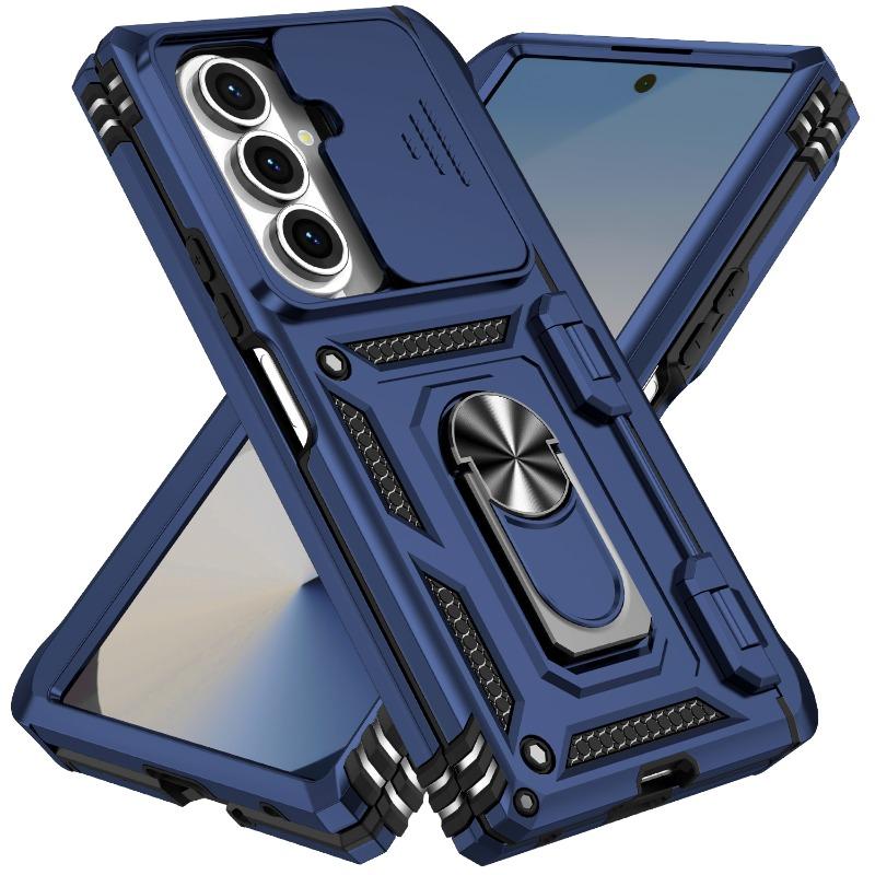 Чехол для телефона Samsung Z Fold 7 FE со шторкой для камеры, гибридная броня, магнитное кольцо-подставка, задняя крышка для Glaxy Z Flip 6 5