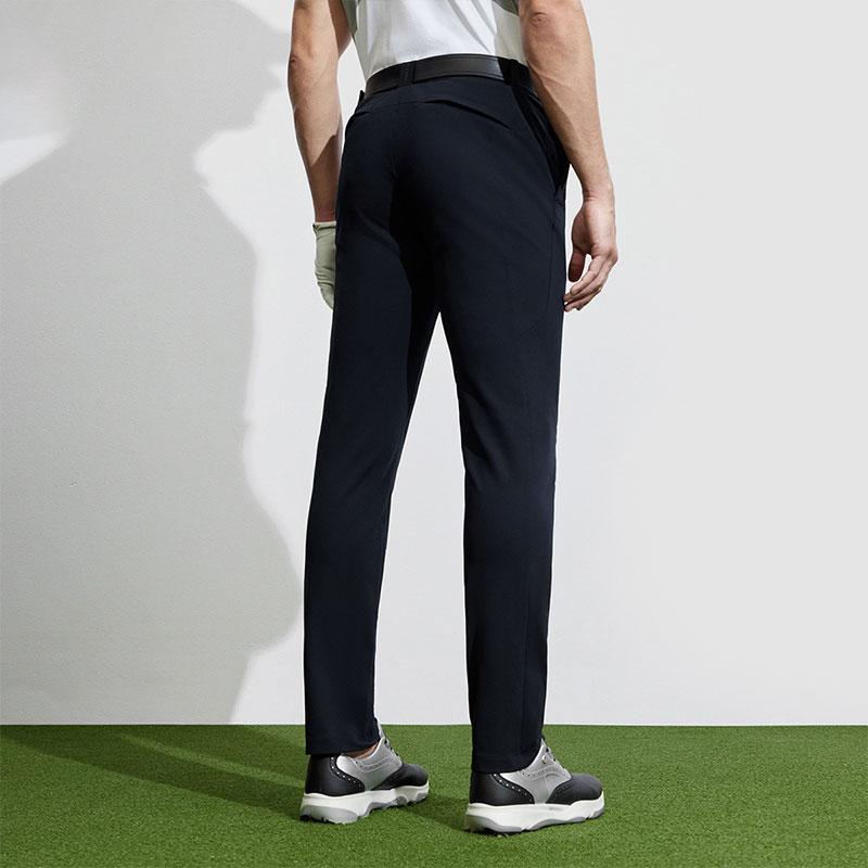 Fila Брюки мужские повседневные трикотажные однотонные серии Golf Elite, цвет глубокий черный A11M415603F-BK