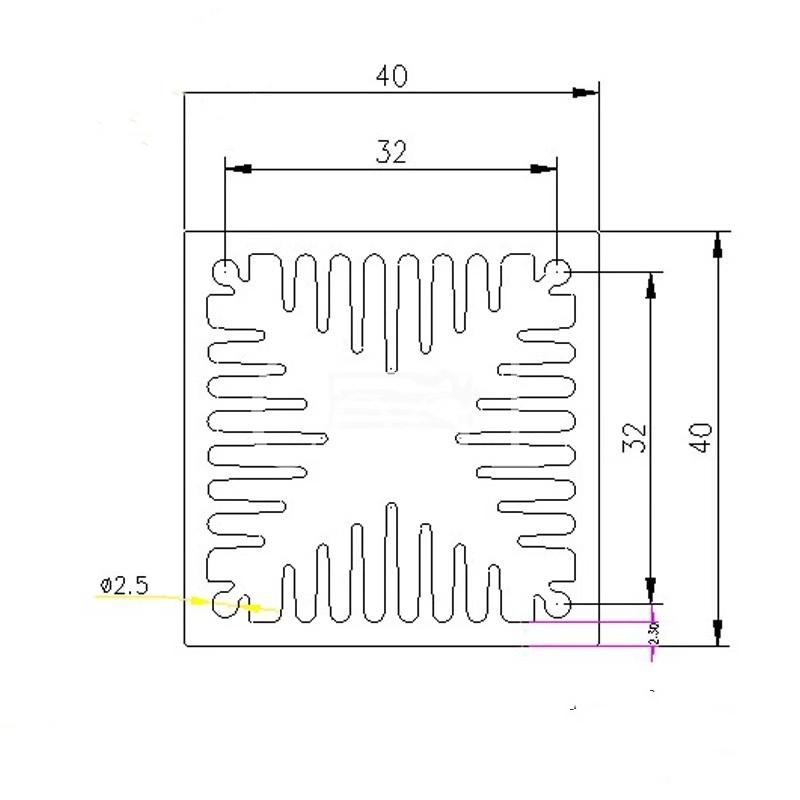 3pcs Transistor Heat Sink With Fan 40*40*100/150mm Powerful Tube Radiator Wind Tunnel Aluminum Heat Dissipation