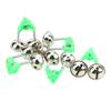 5Pcs Fishing Pole Fish Bite Lure Alarm Alert Twin Bell Ring Rod Tip Clip Fishing Bell