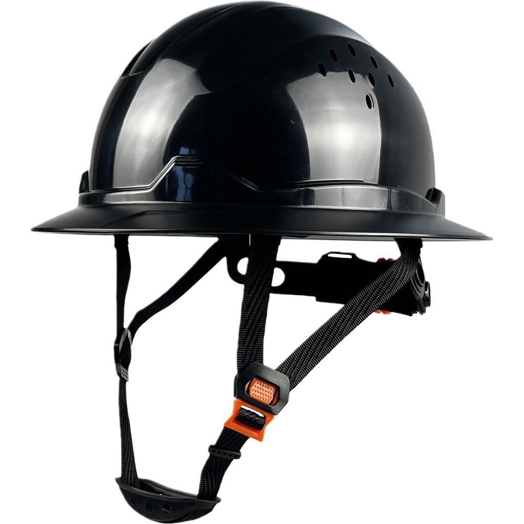 Full Brim Hard Hat For Engineer Construction Work Cap For Men ANSI Approved HDPE Safety Helmet with 6 Point Adjustable