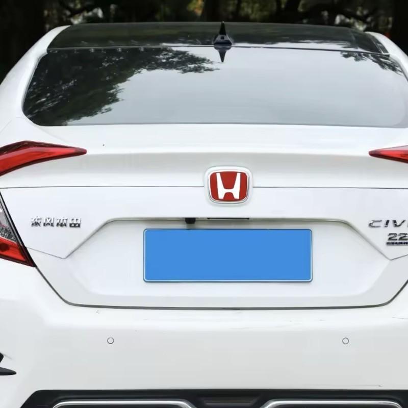 PLXI9 Car Front Hood Emblem Logo Rear Trunk Badge For Honda 2006-2025 Civic FIT HRV Vezel Avancier Accessories