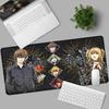 Новый настольный коврик Миса Аманэ Лайт Ягами Death Note Аниме Коврик для мыши Компьютерные Игроки Заблокированный край Коврик для мыши Игровой Киберспорт Клавиатурные коврики
