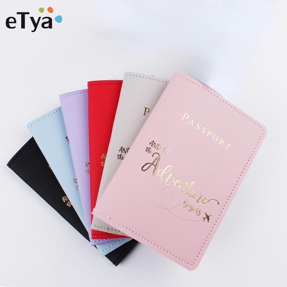 Новая модная обложка для паспорта с буквенным принтом для женщин и мужчин, дорожная обложка для свадебного паспорта, дорожный чехол