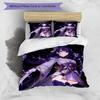 3pcs Genshin Impact Beelzebul1 Design Cover Set - HD Printed Bedding with 1 Cover and 2 Pillowcases - Perfect for Home and Dorm Decor