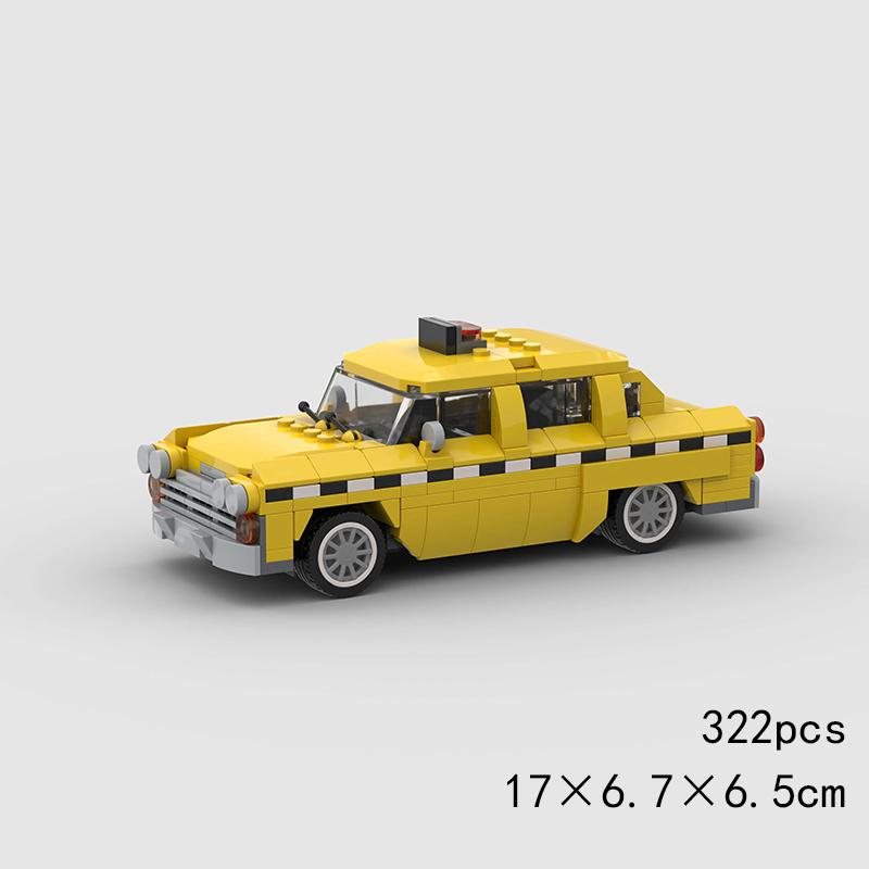 MOC Speed Super Race Старый автомобиль Полицейская машина Модель Строительные блоки Пикап Ралли Спорт Гонки Технические Кирпичики Рождественский подарок Город