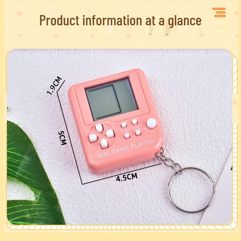 Мини портативная игровая консоль Тетрис брелок игрушка