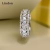 Классическое кольцо Lindon из медного сплава с цирконием, женские ювелирные изделия, свадебный подарок для вечеринки