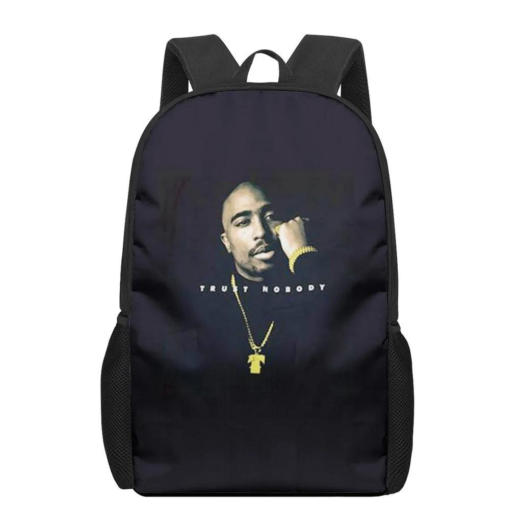 Детская сумка-портфель Школьная сумка для ученика Rapper 2pac певец Tupac Рисунок Школьные сумки для детей Девочек Мальчиков Подростков Школьные рюкзаки