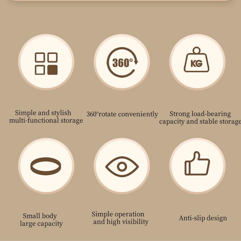 Вращающийся на 360 градусов поднос для специй, вращающееся основание, кухонный органайзер для кухни