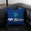 Чехол для подушки от интернет-знаменитости M-MrBeast, наволочка, защита от пылевых клещей, скрытая молния, шелковистый плюшевый чехол