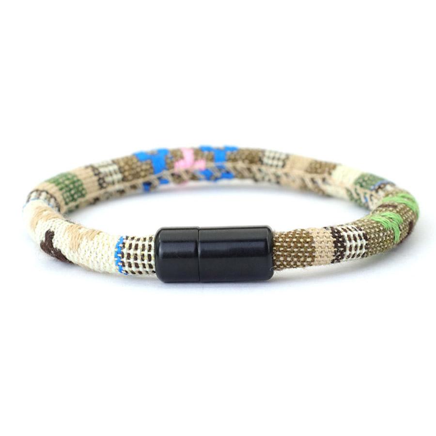 Богемный ручной браслет из веревки для мужчин и женщин, этнический стиль, модель для пары, красочная ткань, BFF, подходящие украшения