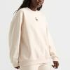 Adidas Originals SS25 Oversized Crewneck Sweatshirt Women's Ecru KC3004