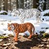 Large Wild Animal Male Tiger Simulation Toy - White, Yellow, Northeast, and Red Variants