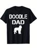Vintage Graphic 100 Cotton TShirt Doodle Dad Dog Silhouette Summer