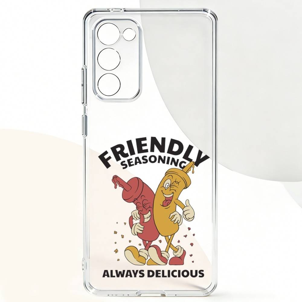 T-Tomato Ketchup Mustard ARTPhone Case For Samsung Galaxy A,71,70,52,51,40,31,50,50S,30S,21S,12,10,Note20ultra Transparent Cover