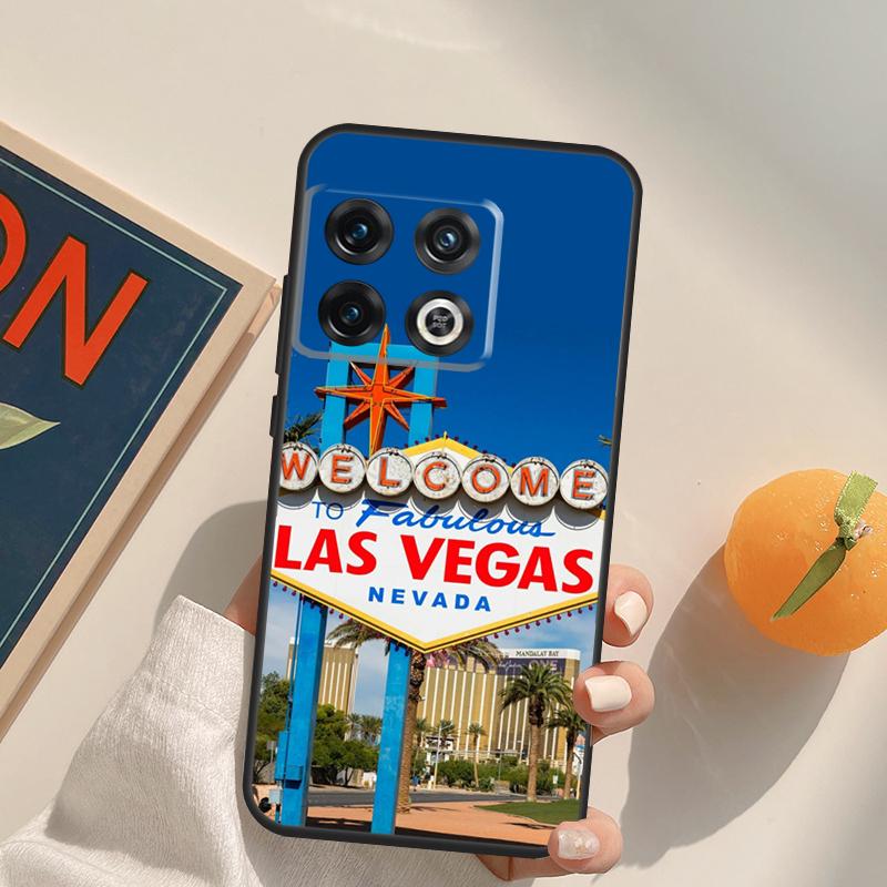 Las Vegas Sign LIGHTS Nevada Rome Case For OnePlus 12R 13R 13T 10R 15 13 12 11 10T 8T Nord CE 4 3 2 Lite N20 N30 Nord 5 Cover