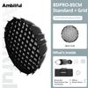 Ambitful 65/85cm Studio Silver Wide Angle Beauty Dish Honeycomb Grid Bowens Mount for Godox SK400II QT600II SL200II VL300