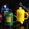 Coffee Cups Ceramic Tea Cup Flame Extinguisher Shaped Mug with Lid Spoon 400ml Hot Cold Drinks Milk Juice Beverage Mug Office Home Travel Gifts
