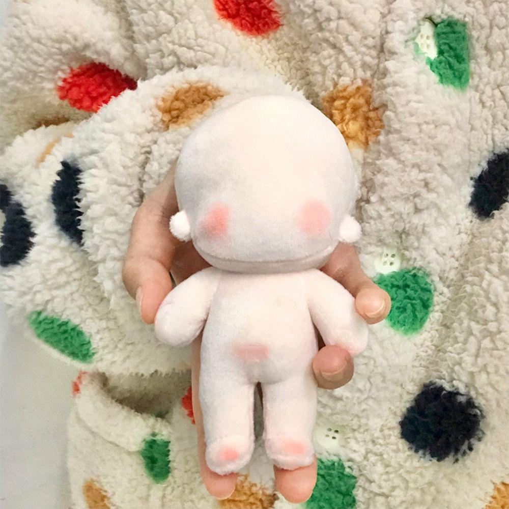Embroidery Blank Unembroidery Cotton Doll Plush DIY Idoll Doll Blank Cotton Stuffed Toy Girl Gift