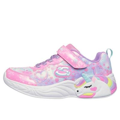 S-Lights Unicorn Dreams - Сердечные Блестки Удобные Модные Простые Универсальные Детские Беговые Кроссовки Детские кеды Розовый 303063L-PKMT