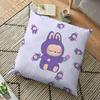 Наволочка Labubu The Monsters Pillowslip Cushion Plush 45x45CM Для мальчиков и девочек Мультфильм Аниме Kawaii Украшения Дети День рождения Милые подарки