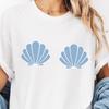 Mermaid Bachelorette Party Comfort Color Shirt, Matching Mermaid Bachelorette Party T-Shirt, Seashell Swimsuit Tee, Mermaid Bachelorette Tee