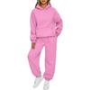 Plus Size Autumn and Winter Ladies Two-piece Casual Hoodie Loose Casual Trousers Sportswear Suit 5XL