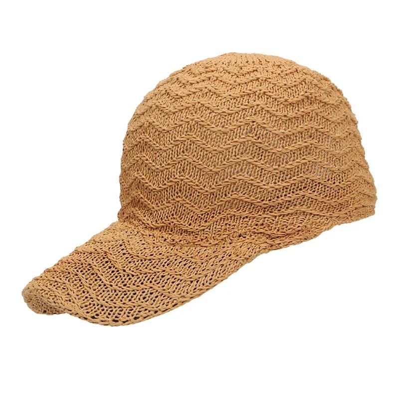 Summer Solid Color Peaked Hats Fashion Women Mesh Breathable Baseball Cap Personality Adjustable Snapback Hat Outdoor Sun Caps