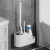 Wall Mounted Toilet Brush Set Durable Toilet Scrubber No Dead Corners Cleaning Brush  Bathroom