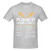 Unisex Funny Humor Plumber Hourly Rate T Shirt Streetwear Plus Size Oneck Cotton Custom Sleeve Unisex Clothing