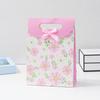 StoBag Floral Print Ribbon Gift Wrapping Bags Paper Candy Bags with Handles Birthday Wedding Favors Packaging Bags for Sweets