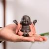 Креативная маленькая керамическая статуэтка Будды Майтрейи, Счастливый Будда, Фигурка, Украшения,