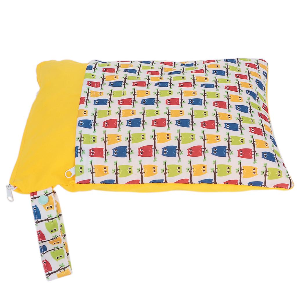 Сумка для влажных и сухих подгузников с рисунком из мультфильма, симпатичная, переносная сумка для хранения подгузников № 2