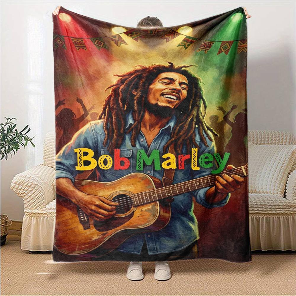 Bob Marley Blanket Soft Warm Cozy Perfect for Bed Sofa Couch Four Seasons Universal Modern Birthday Christmas Gift Blanket