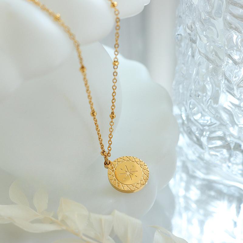 Ожерелье с подвеской Wind Niche Light Rice, аксессуары, простая персонализированная цепочка на ключицу из титановой стали, женские украшения P881