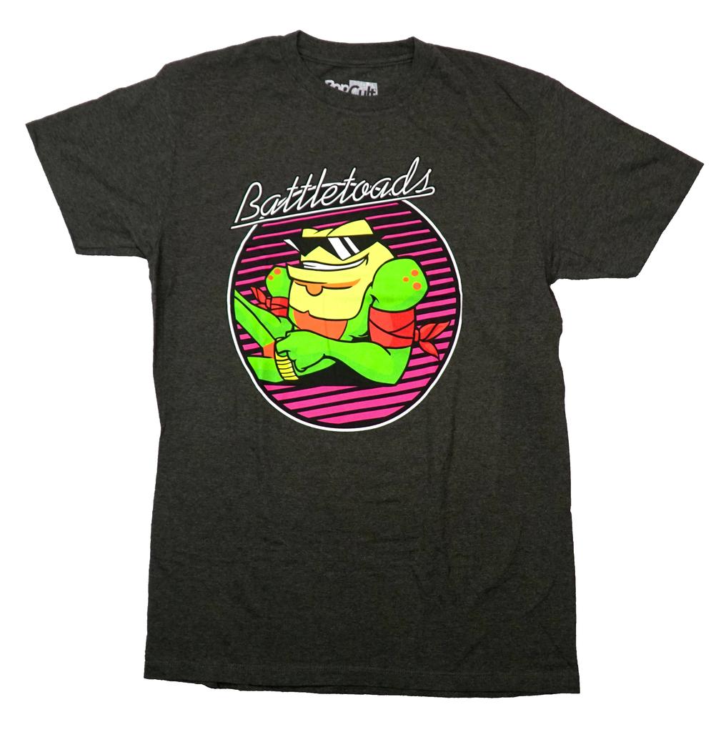 Футболка Battletoads для взрослых - Раш в солнцезащитных очках в круге
