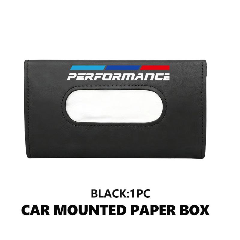 UKK30 Car Tissue Box Sun Visor Type Block Hanging Napkin Holder Paper Rack For BMW M M2 M3 M4 M5 M6 E46 E90 E60 F30 E39 X1 X3 X4 X5