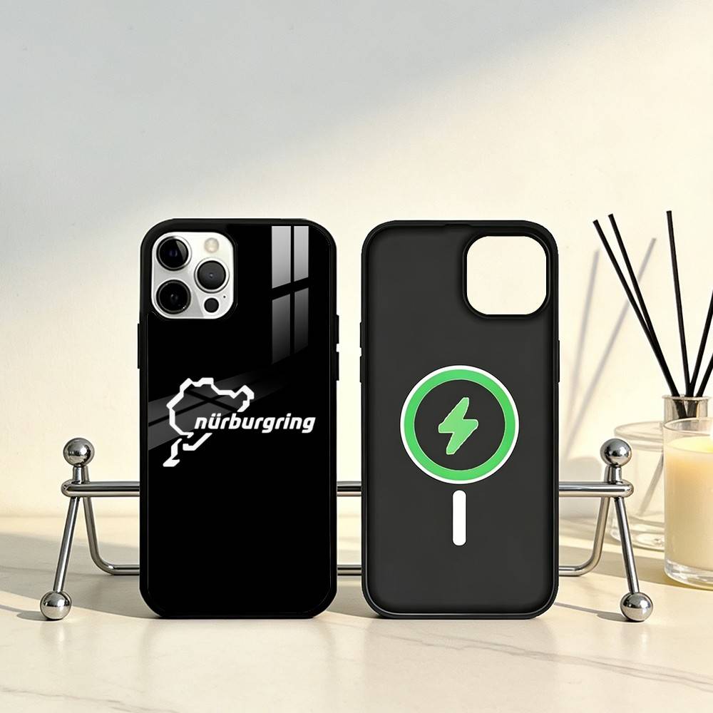 Крутой чехол для телефона N-Nurburgring Sport Car Для iPhone 17, 16, 15, 14, 13, 12, 11 Plus, Pro Max Магнитный Для беспроводной зарядки MagSafe